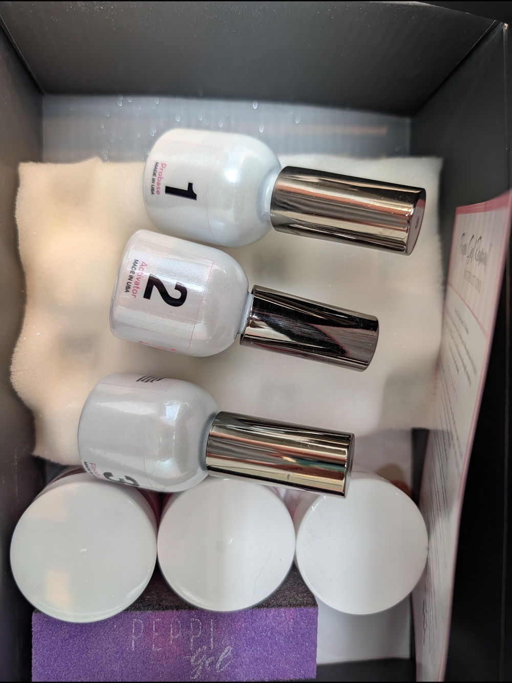 Peppi gel Dip Powder Kit With 3 Gel Powder Colors - Picture 5 of 6